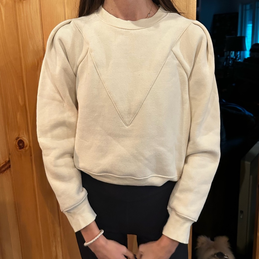 All:Row Boutique Cream Crewneck (xs/s)